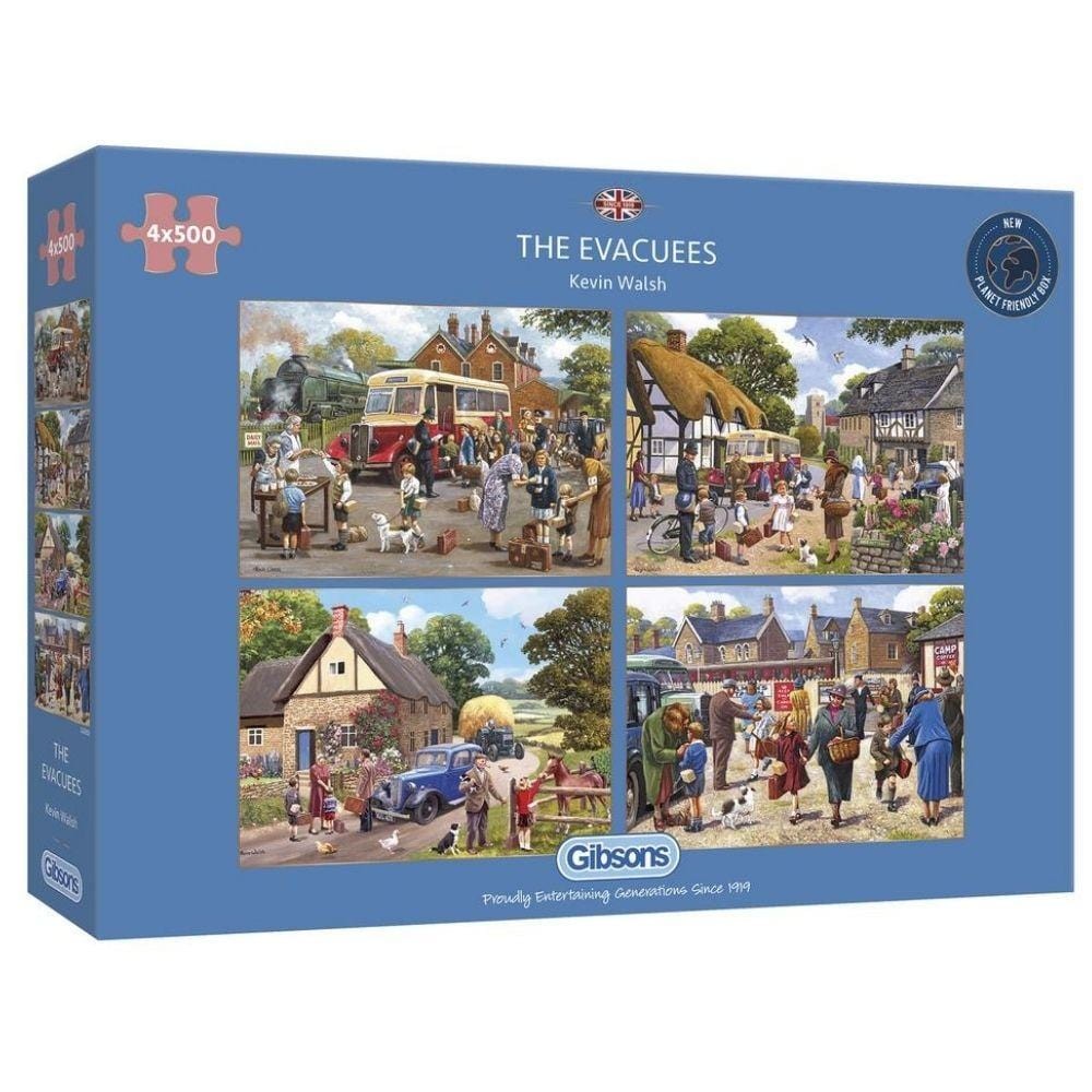 Gibsons The Evacuees 4 x 500 Piece Jigsaw Puzzle G5056