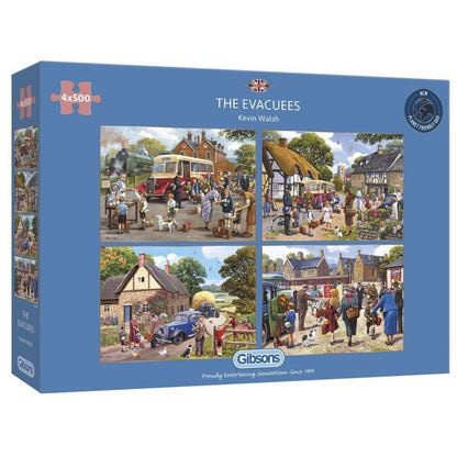 Gibsons The Evacuees 4 x 500 Piece Jigsaw Puzzle G5056
