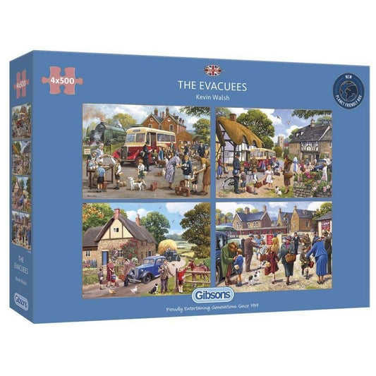Gibsons The Evacuees 4 x 500 Piece Jigsaw Puzzle G5056