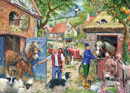 House Of Puzzles Appletree Lane Big 500 Piece Jigsaw Puzzle Toys HP0726