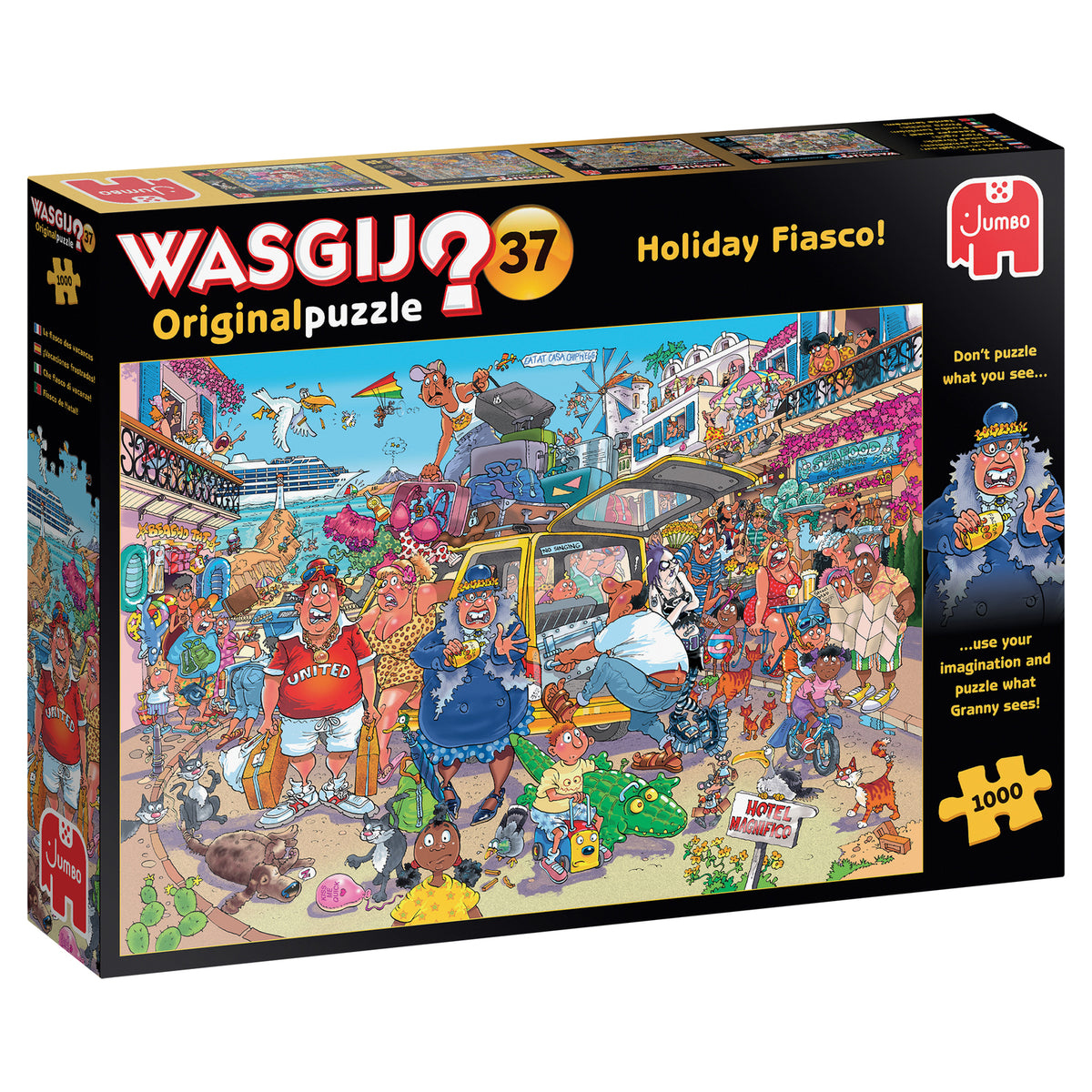 Jumbo Wasgij Original 37 Holiday Fiasco 1000 Jigsaw Puzzle Toys 25004