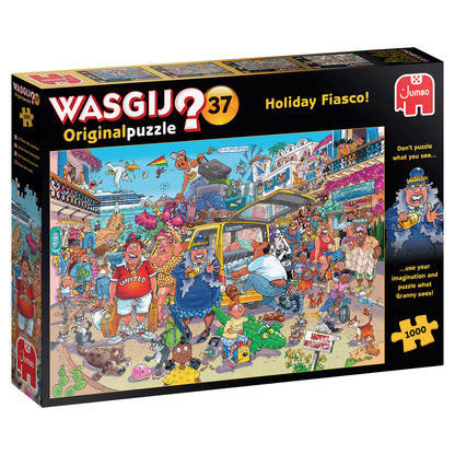 Jumbo Wasgij Original 37 Holiday Fiasco 1000 Jigsaw Puzzle Toys 25004