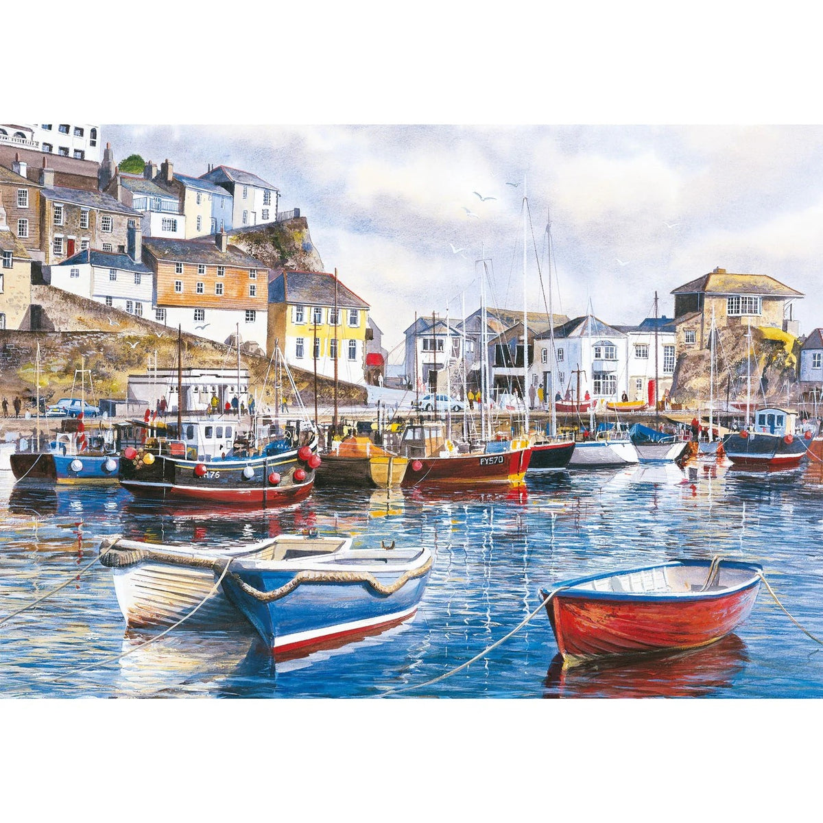 Gibsons Cornwall By The Sea 4 x 500 Piece Jigsaw Puzzle G5073