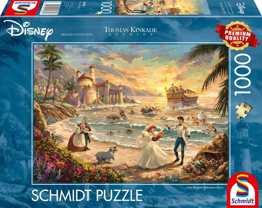 Schmidt Thomas Kinkade Disney The Little Mermaid Celebration Of Love 1000 Piece