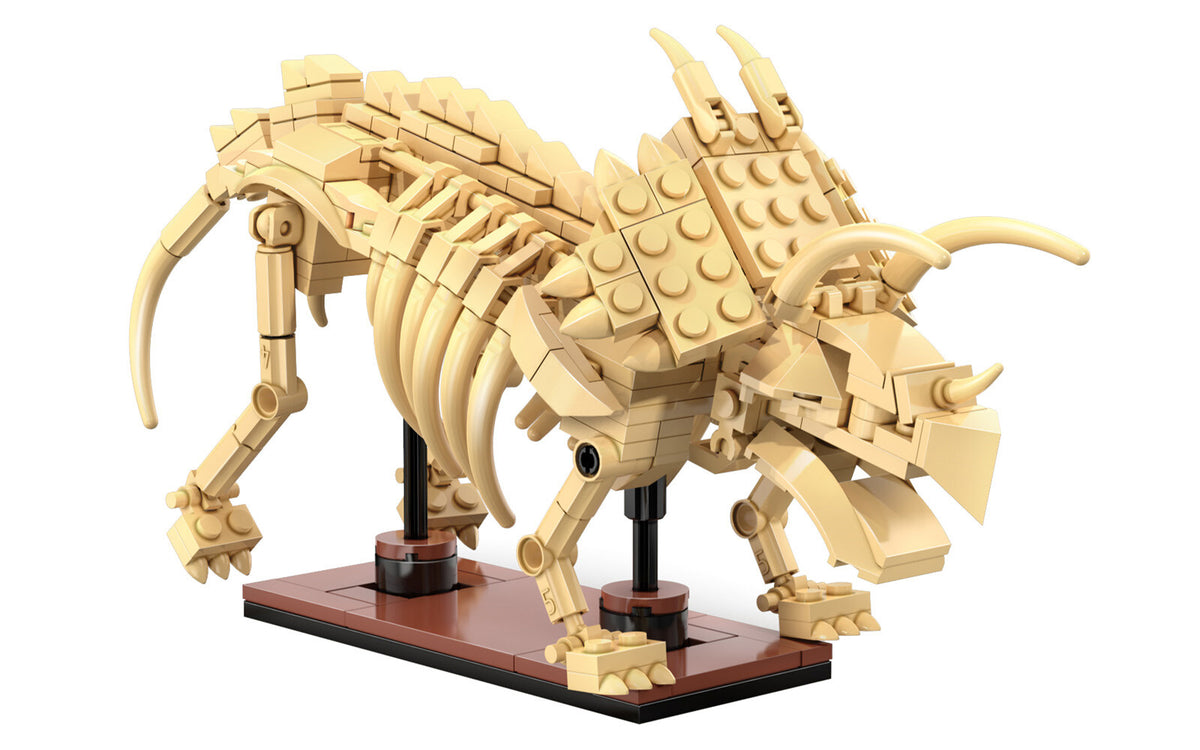 CaDA Building Bricks Triceratops Dinosaur Fossils 272 Piece Model Kit C59013W