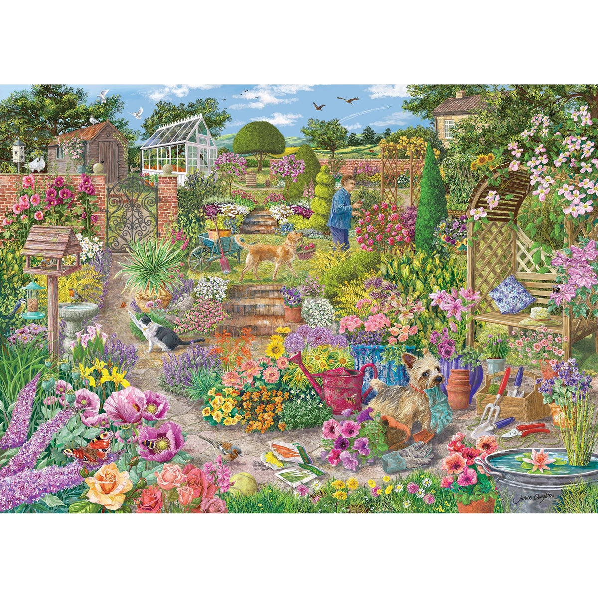 Gibsons Garden In Bloom 1000 Piece Jigsaw Puzzle G6368