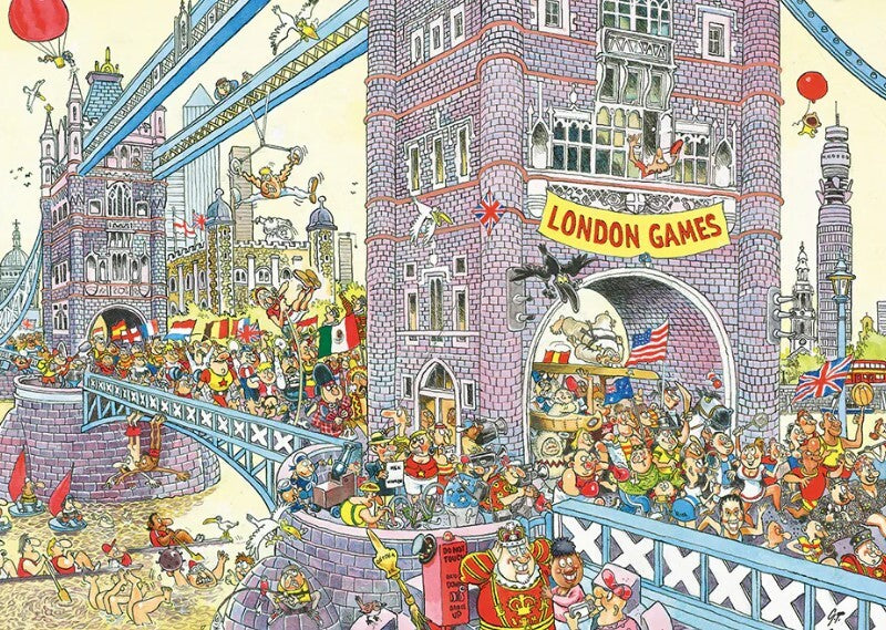 Jumbo Wasgij Retro Mystery 8 The Final Hurdle 1000 Piece Jigsaw Puzzle Toys