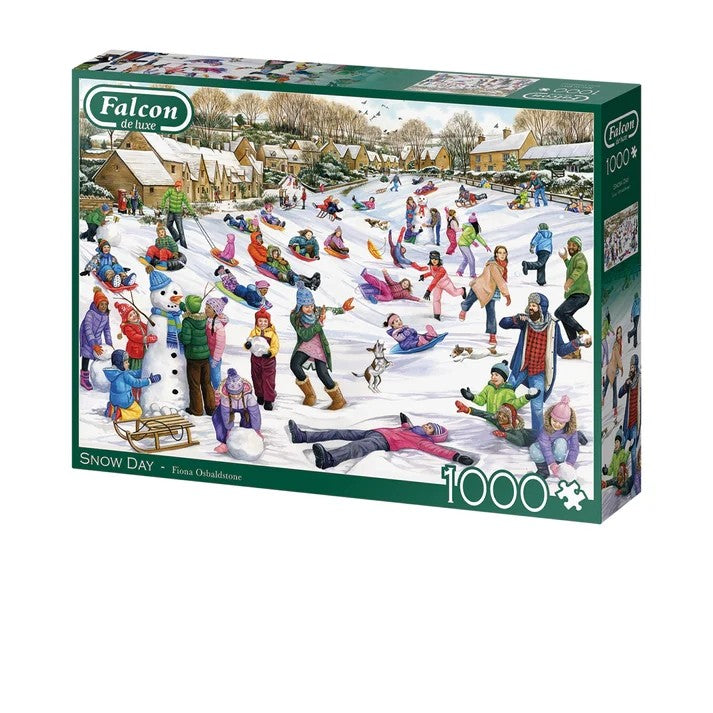 Jumbo Falcon Snow Day 1000 Piece Jigsaw Puzzle Toys
