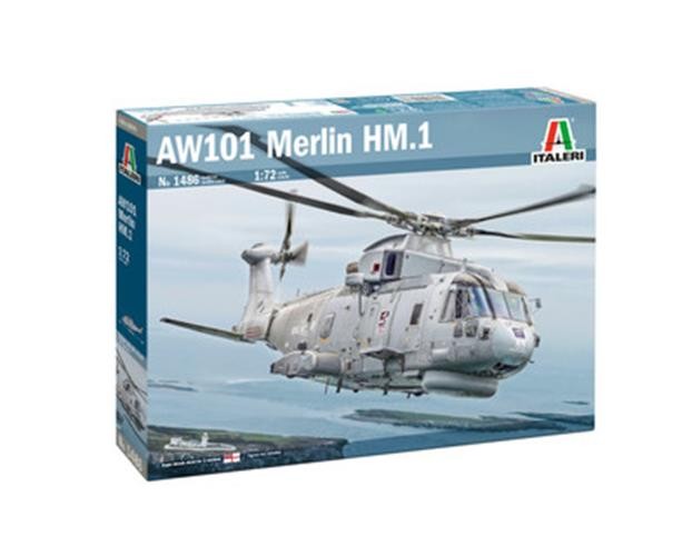 ITALERI 1/72 1:72 AW-101 Merlin HM.1 MILITARY MODEL KIT 1486