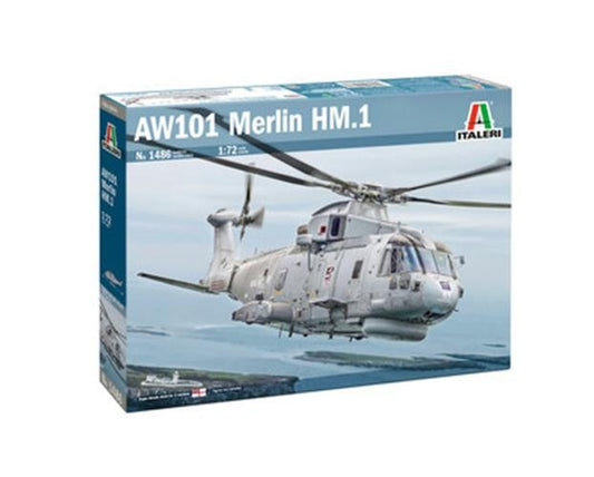 ITALERI 1/72 1:72 AW-101 Merlin HM.1 MILITARY MODEL KIT 1486