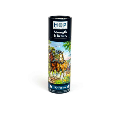 House Of Puzzles Strength & Beauty Tube 150 Piece Jigsaw Puzzle Toys HP0801
