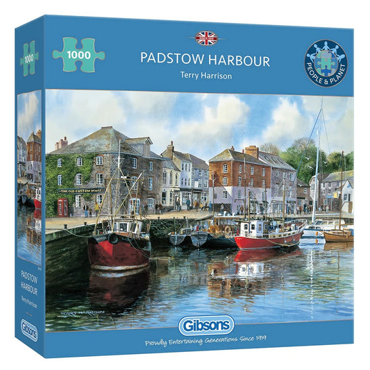 Gibsons Games Padstow Harbour 1000 Piece Jigsaw Puzzle Toys G476