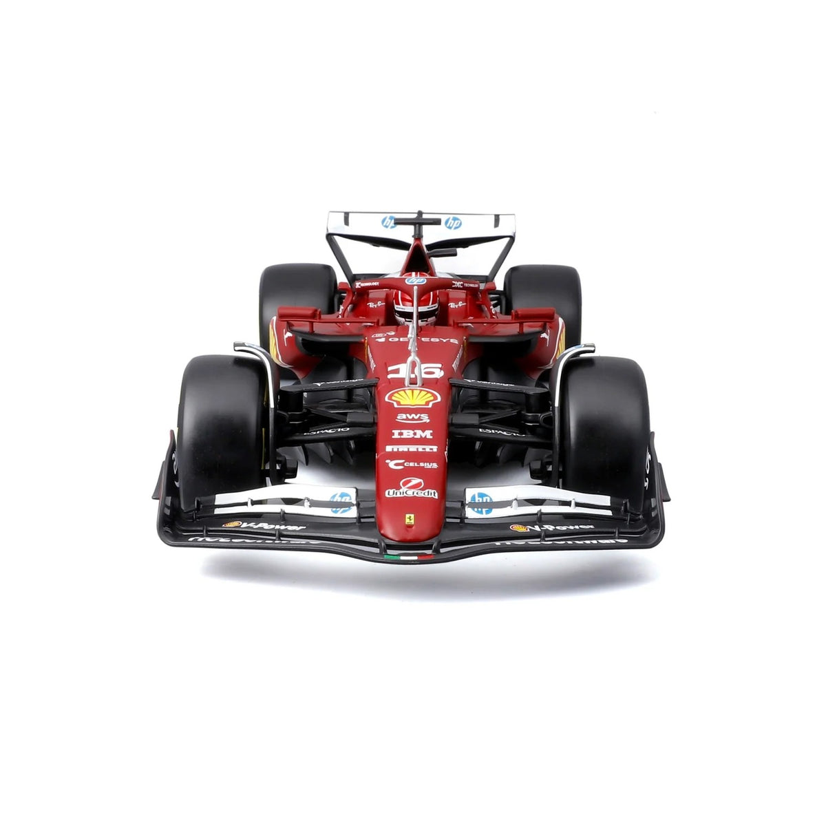 BURAGO 1/18 1:18 F1 FERRARI SF-25 2025 LECLERC WITH HELMET B18-16816L