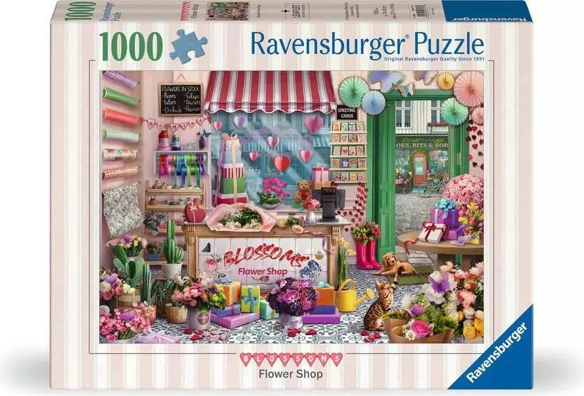 Ravensburger Blossoms Flower Shop 1000 Piece Jigsaw Puzzle