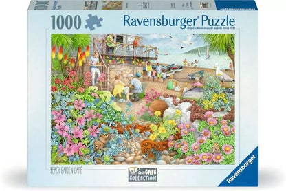Ravensburger Cosy Cafe No.1 The Beach Garden Cafe 1000 Piece Jigsaw Puzzle