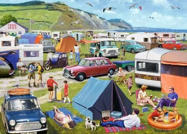 Ravensburger Leisure Days No 5 Camping And Caravanning 1000 Piece Jigsaw Puzzle