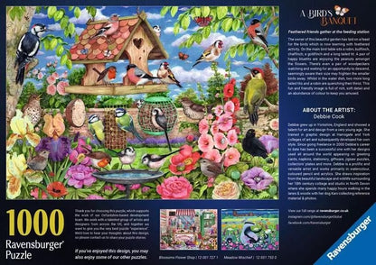 Ravensburger A Birds Banquet 1000 Piece Jigsaw Puzzle