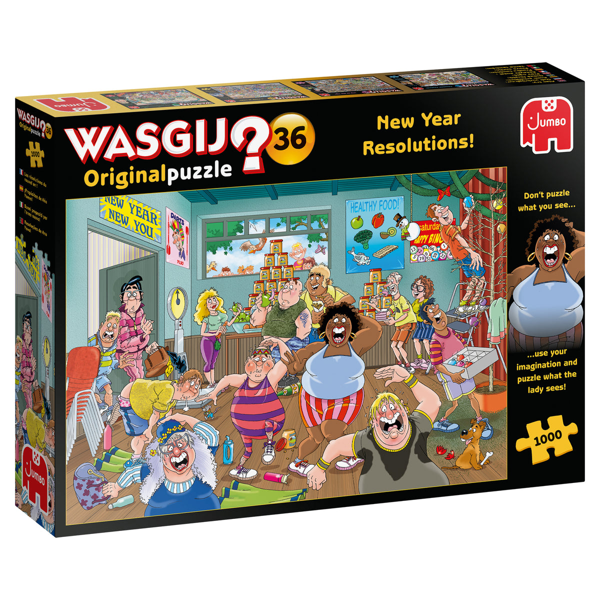 Jumbo Wasgij Original 36 New Years Resolutions 1000 Piece Jigsaw Puzzle 25000