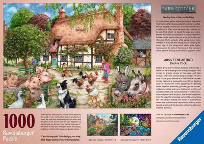 Ravensburger Farm Cottage 1000 Piece Jigsaw Puzzle