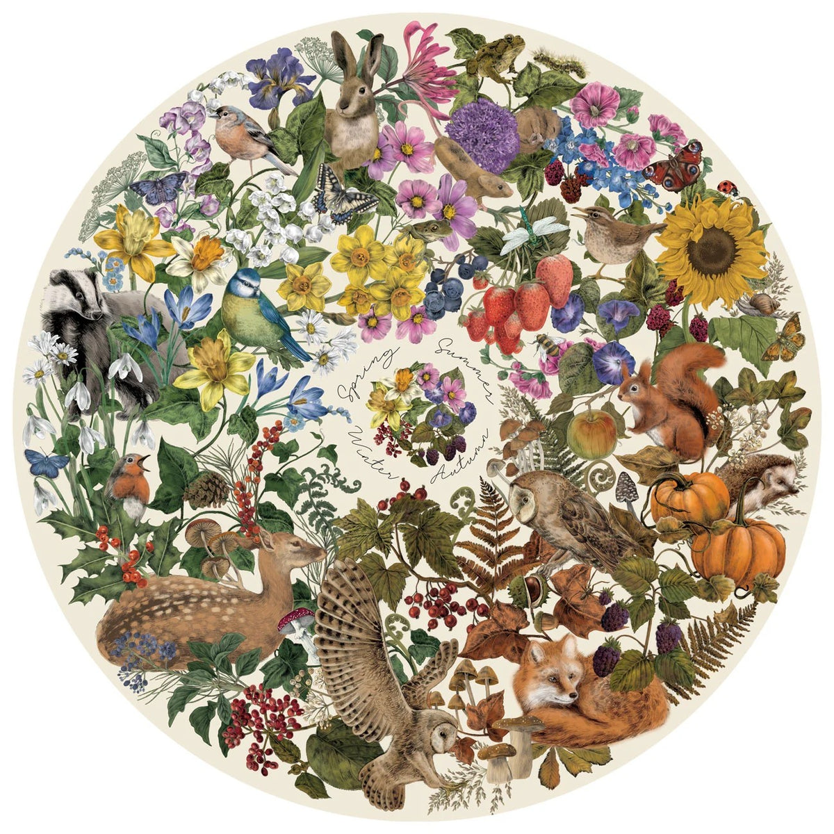Gibsons Games The Art File: Nature's Seasons 500 Piece Jigsaw Puzzle Toys G3710