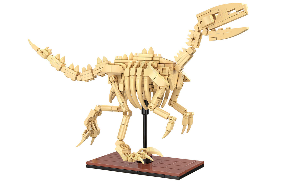 CaDA Building Bricks Velociraptor Dinosaur Fossils 256 Piece Model Kit C59014W