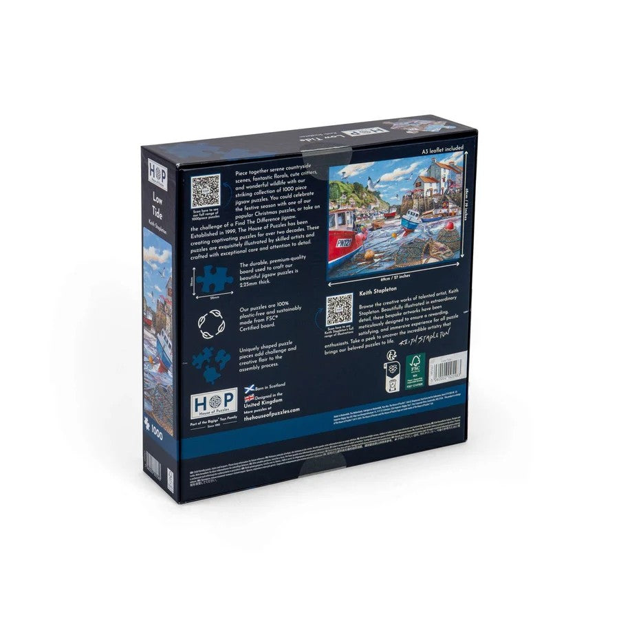 House Of Puzzles Low Tide 1000 Piece Jigsaw Puzzle Toys HP0567