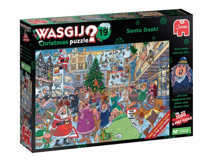 Jumbo Wasgij Christmas 19 Santa Dash 2 x 1000 Piece Jigsaw Puzzle