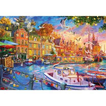 Gibsons Games Harbour Reflections 500 Piece Jigsaw Puzzle Toys G3174