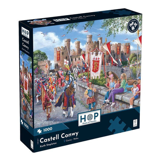 House Of Puzzles Castell Conwy 1000 Piece Jigsaw Puzzle Toys HP0817