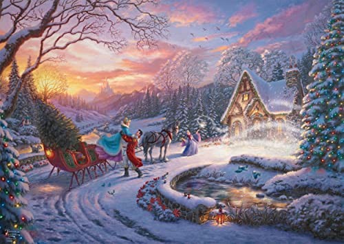 Schmidt Thomas Kinkade Disney Cinderella Bringing Home The Tree 1000Piece Jigsaw