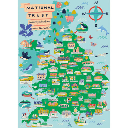 Gibsons National Trust Across The Land 1000 Piece Jigsaw Puzzle G7184