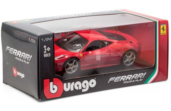 Burago 1:24 1/24 1969 Ferrari 458 Italia Diecast Model Car B18-26003