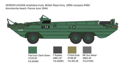 ITALERI 1/35 1:35 DUKW AMPHIBIOUS VERSION TACTICAL TRUCK 6392