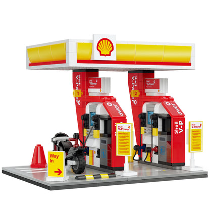 CaDA Building Bricks Shell Retail Station 305 Pieces Model Kit Toys C66028W