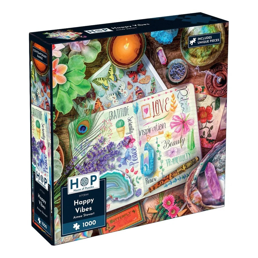 House Of Puzzles Happy Vibes 1000 Piece Jigsaw Toys HP0844