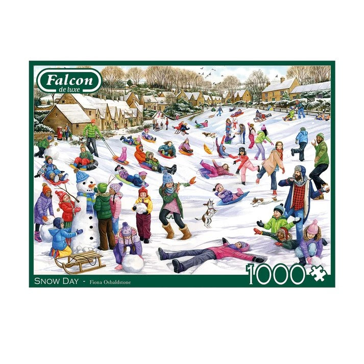 Jumbo Falcon Snow Day 1000 Piece Jigsaw Puzzle Toys