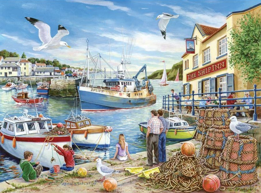 House Of Puzzles Ship Inn Big 500 Piece Jigsaw Puzzle Toys HP0757