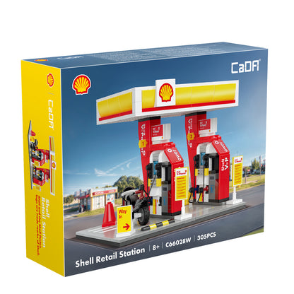 CaDA Building Bricks Shell Retail Station 305 Pieces Model Kit Toys C66028W