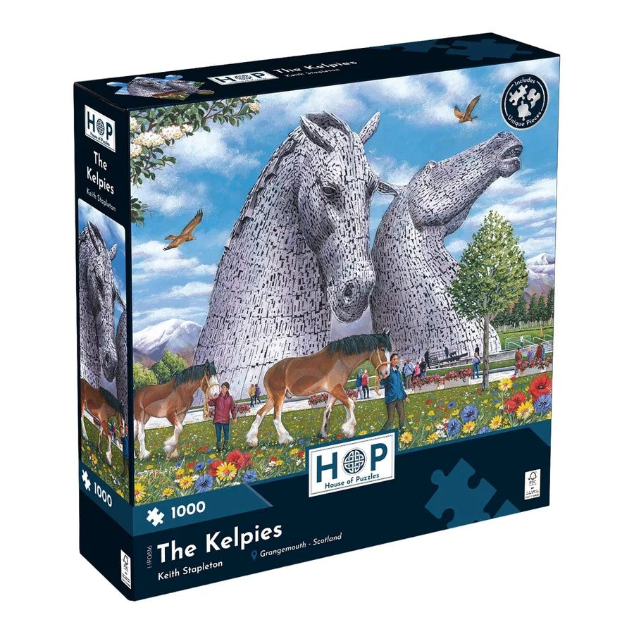 House Of Puzzles The Kelpies 1000 Piece Jigsaw Puzzle Toys HP0816