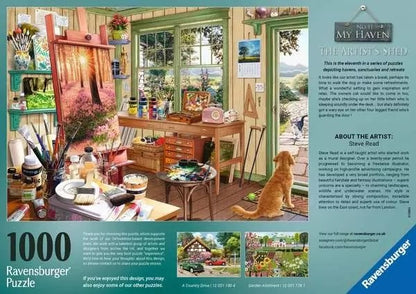 Ravensburger My Haven No 11: The Artist's Shed 1000 Piece Jigsaw Puzzle