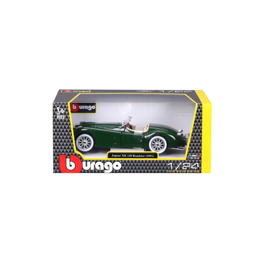 Burago 1/24 1:24 1951 JAGUAR XK 120 ROADSTER DIE CAST SCALE MODEL B18-22018G