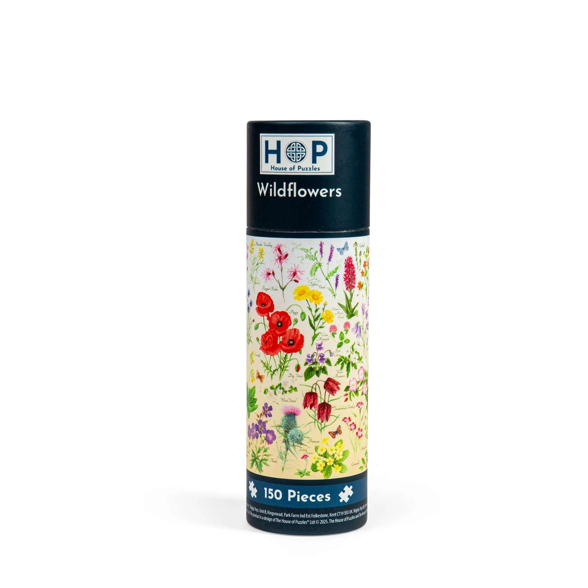 House Of Puzzles Wildflowers Puzzle Tube 150 Piece Jigsaw Puzzle Toys HP0792