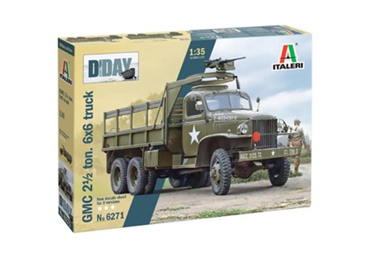 ITALERI 1/35 1:35 GMC 2 1/2 Ton, 6x6 truck RR SCALE MODEL KIT 6271