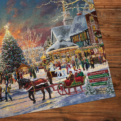 Gibsons Thomas Kinkade: The Christmas Festival 1000 Piece Jigsaw G6446