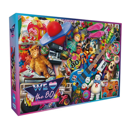 Gibsons We Love The 80's 1000 Piece Jigsaw Puzzle G7145