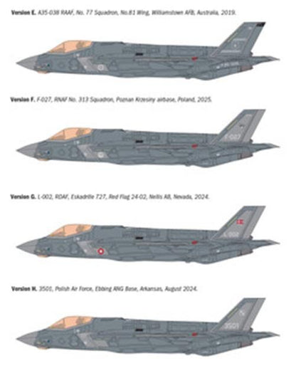 ITALERI 1/48 1:48 F-35A Lightning II (Beast Mode) MILITARY MODEL KIT 2836
