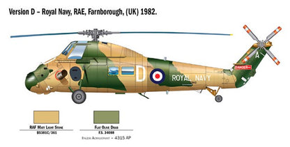 ITALERI 1/48 1:48 WESSEX UH.5 FALKLANDS HELICOPTER MODEL KIT 2720