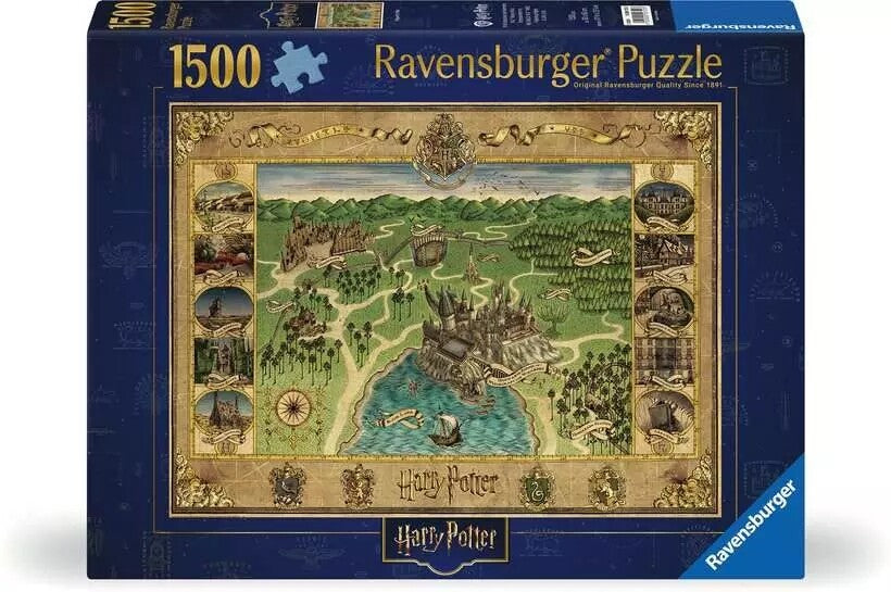 Ravensburger Hogwarts Map 1500 Piece Jigsaw Puzzle Toys