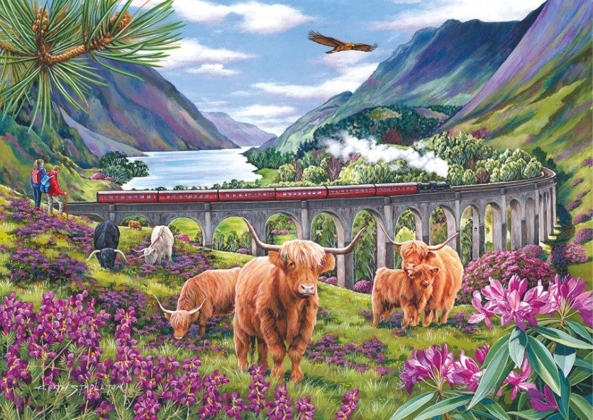 House Of Puzzles Glenfinnan Ladies Tube 150 Piece Jigsaw Puzzle Toys HP0791