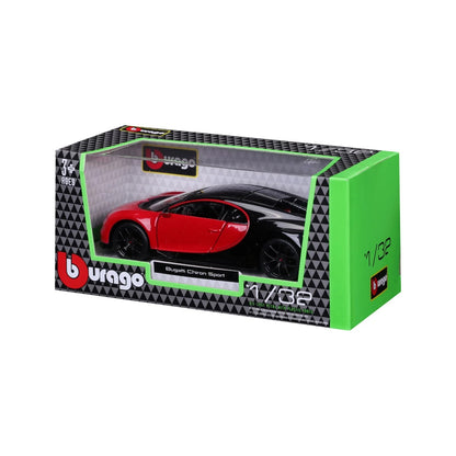 BURAGO 1:32 1/32 BUGATTI CHIRON SPORT WINDOW BOX DIE CAST MODEL B18-43061